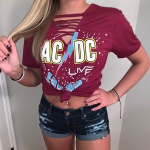 AC DC Band Tee